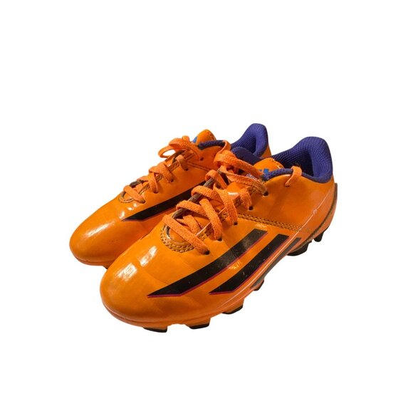 Adidas Kids F5 FG Soccer Cleats Orange/Black Size 12K - Picture 1 of 7